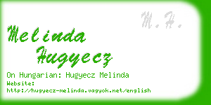 melinda hugyecz business card